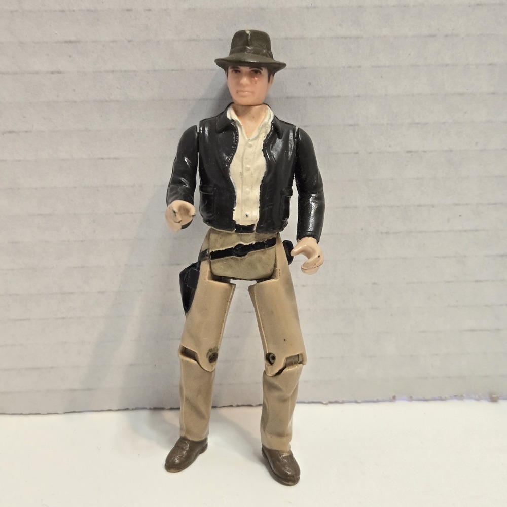 Vintage Kenner ROTLA Indiana Jones 1982 Indy Action Figure Missing Gun, Rope